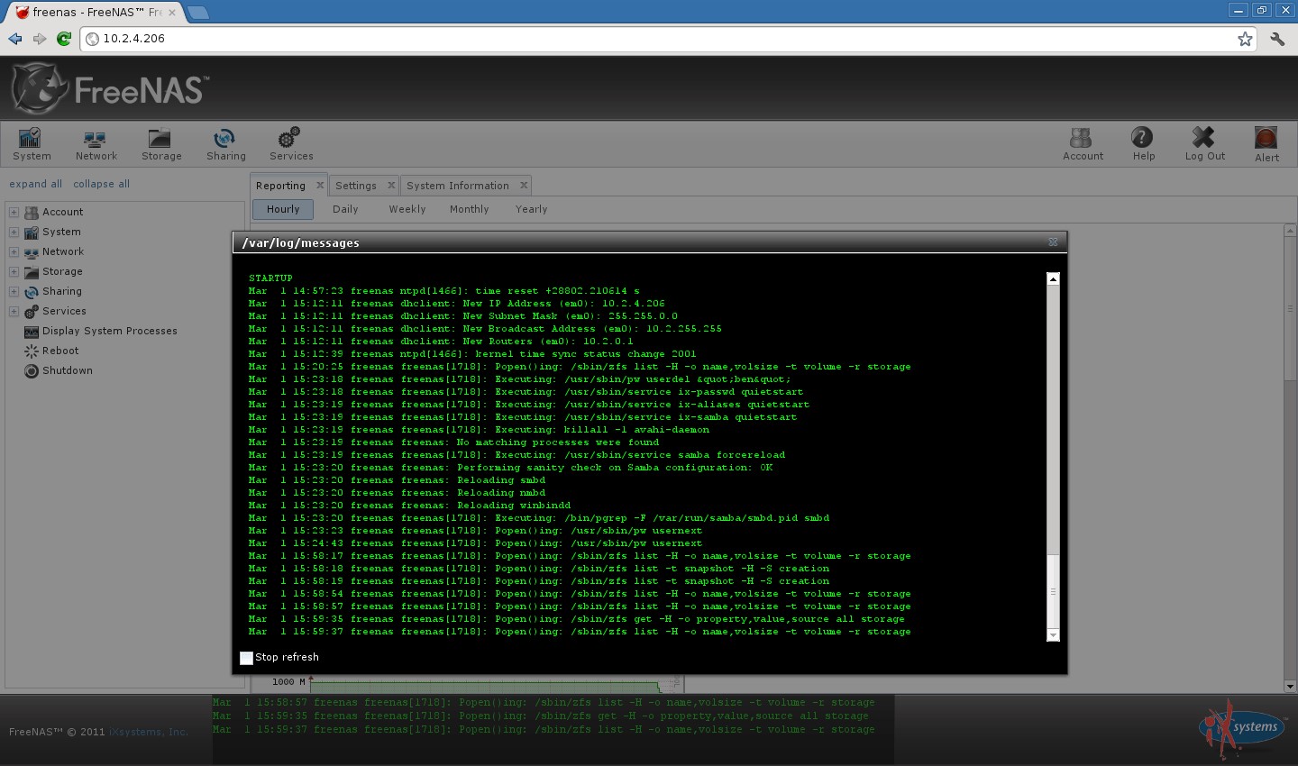 Скриншот 6 программы FreeNAS