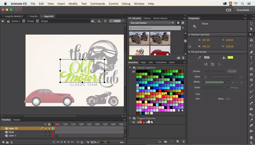 Скриншот 2 программы Adobe Animate CC