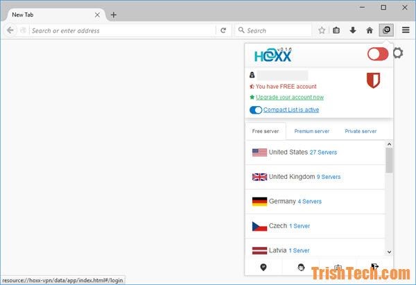 Скриншот 5 программы Hoxx VPN Proxy