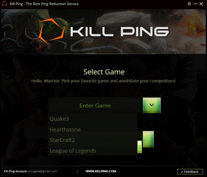 Скриншот 2 программы Kill Ping