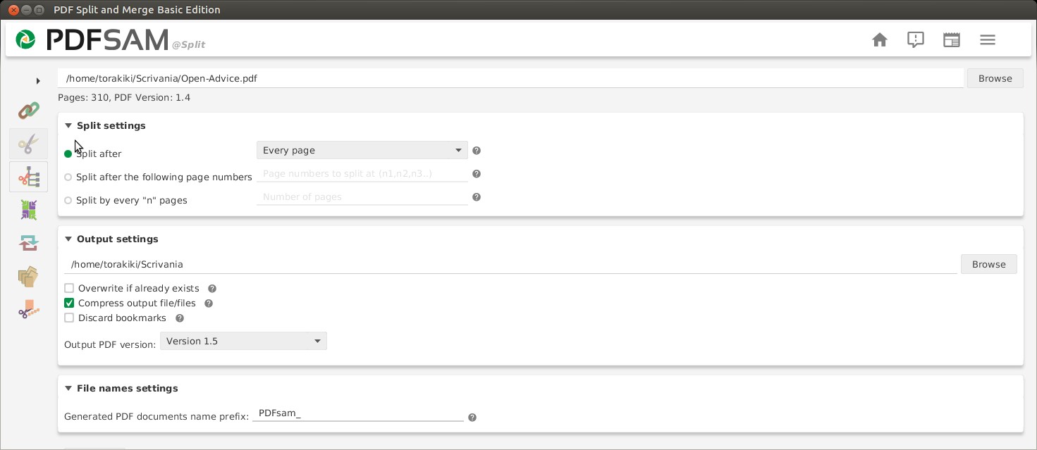 Скриншот 5 программы PDFsam