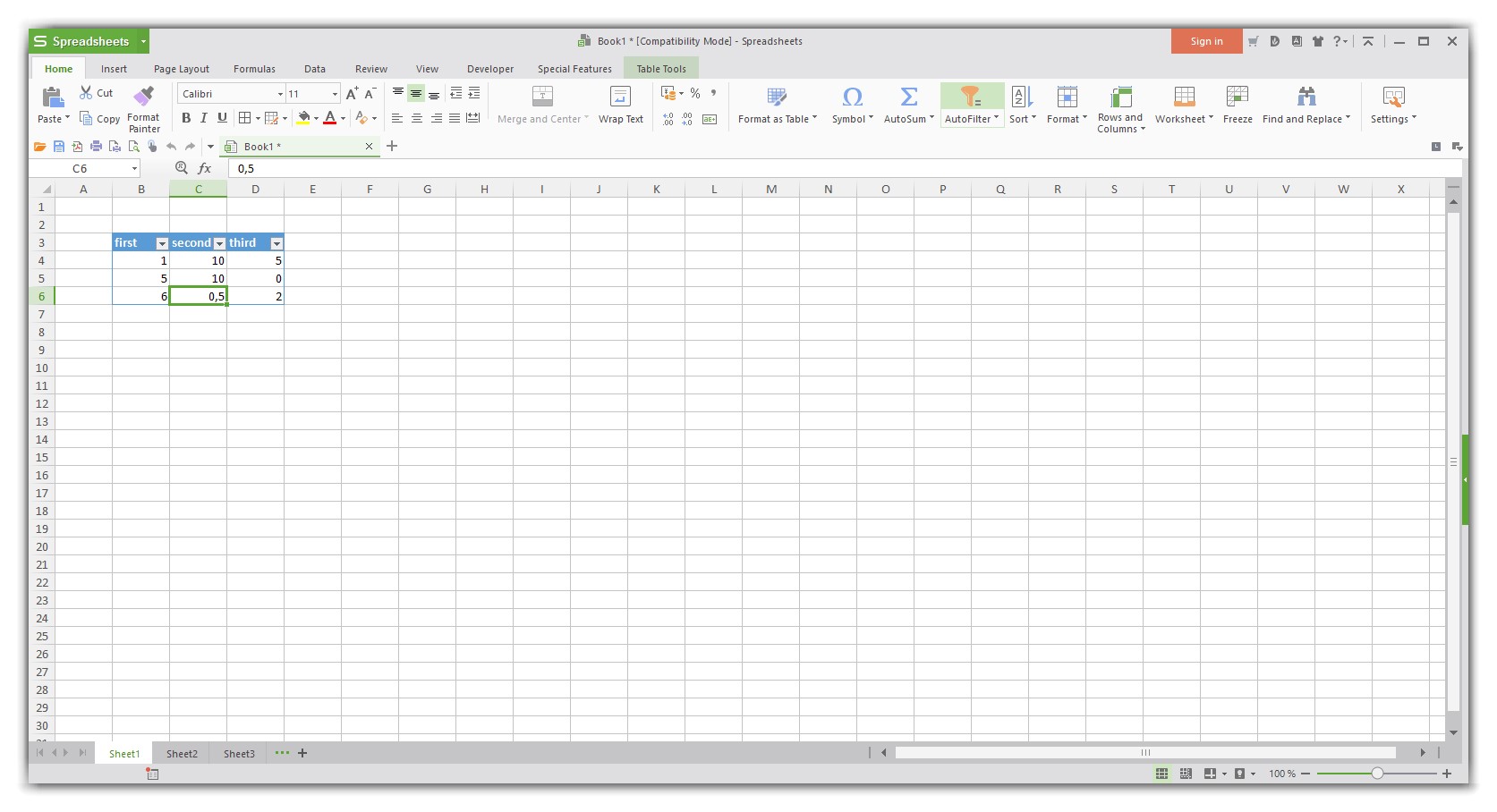 Wps office это табличный процессор