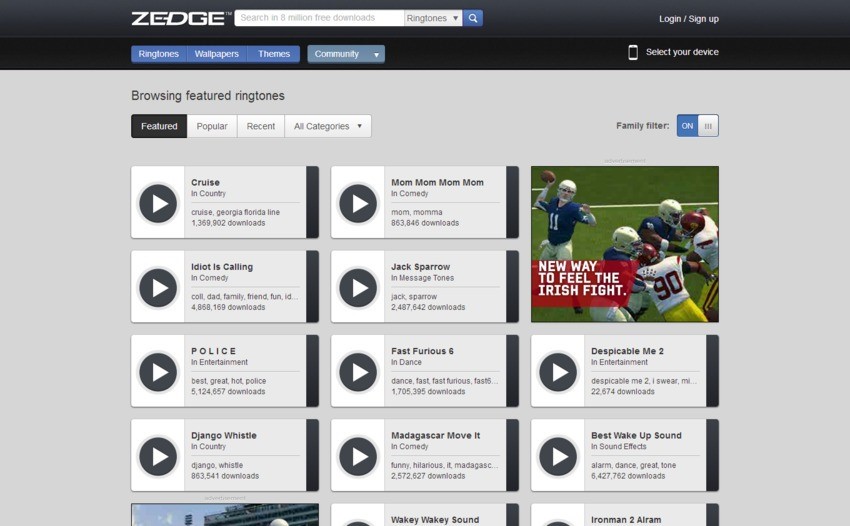 Скриншот 4 программы Zedge