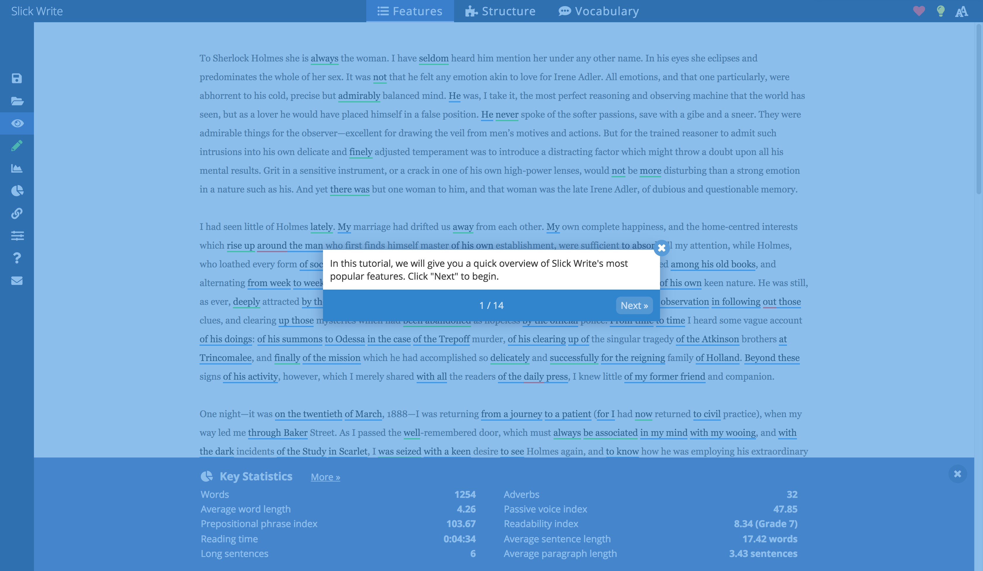 Скриншот 3 программы Slick Write
