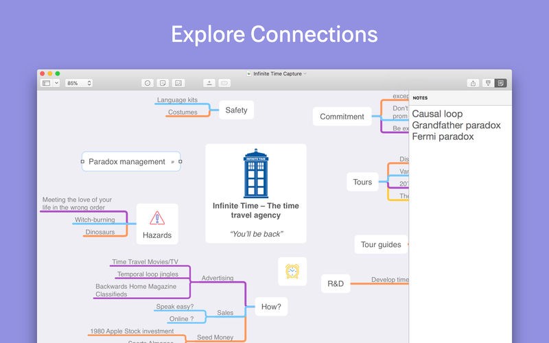 Скриншот 4 программы MindNode