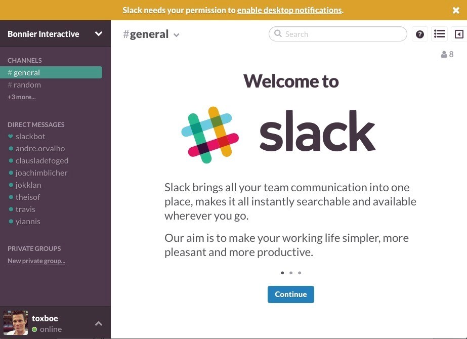 Скриншот 3 программы Slack