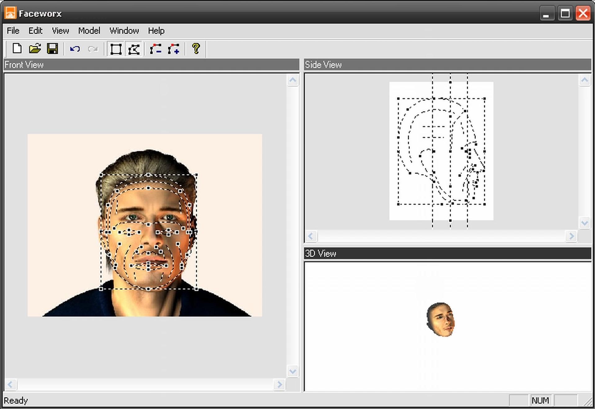 Скриншот 3 программы 3D Faceworx