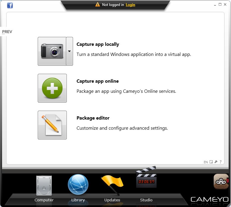 Скриншот 4 программы Cameyo