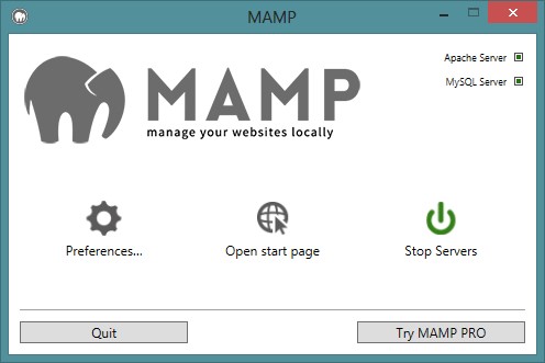 Скриншот 2 программы MAMP