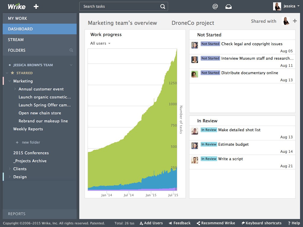 Скриншот 3 программы Wrike
