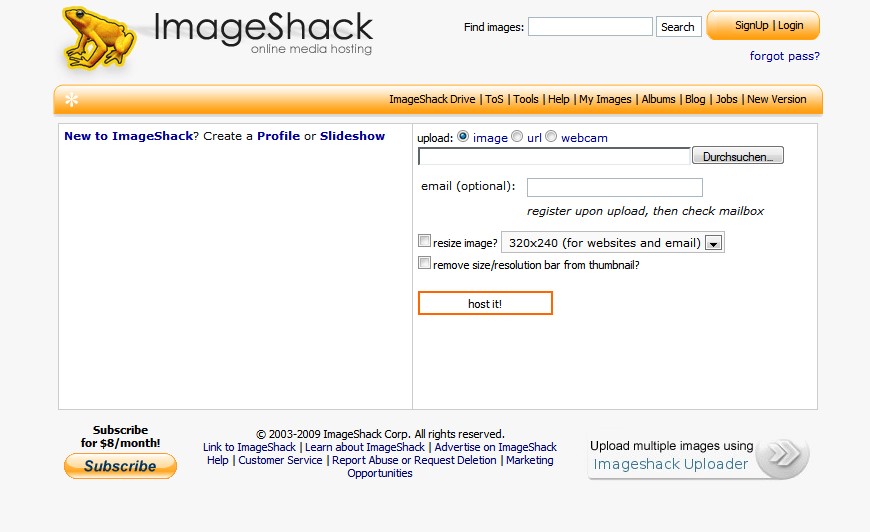 Скриншот 4 программы ImageShack