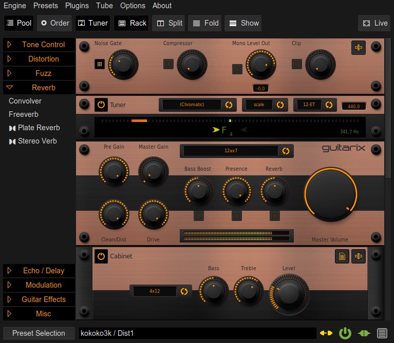 Скриншот 6 программы Guitarix