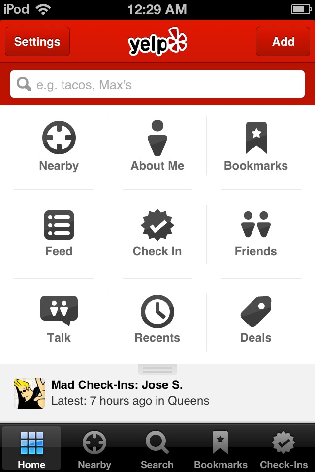 Скриншот 4 программы Yelp
