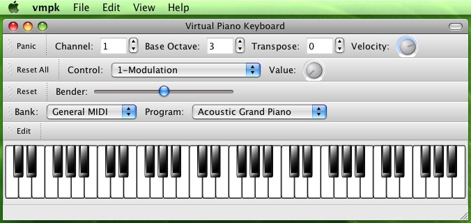 Скриншот 2 программы Virtual MIDI Piano Keyboard