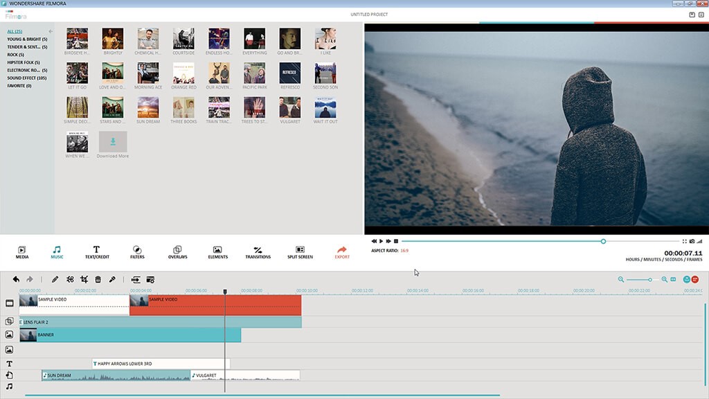 Скриншот 1 программы Wondershare Filmora