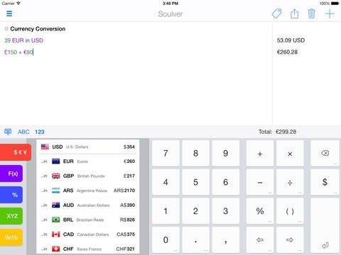 Скриншот 4 программы Soulver