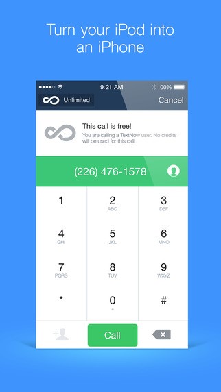 Скриншот 4 программы TextNow