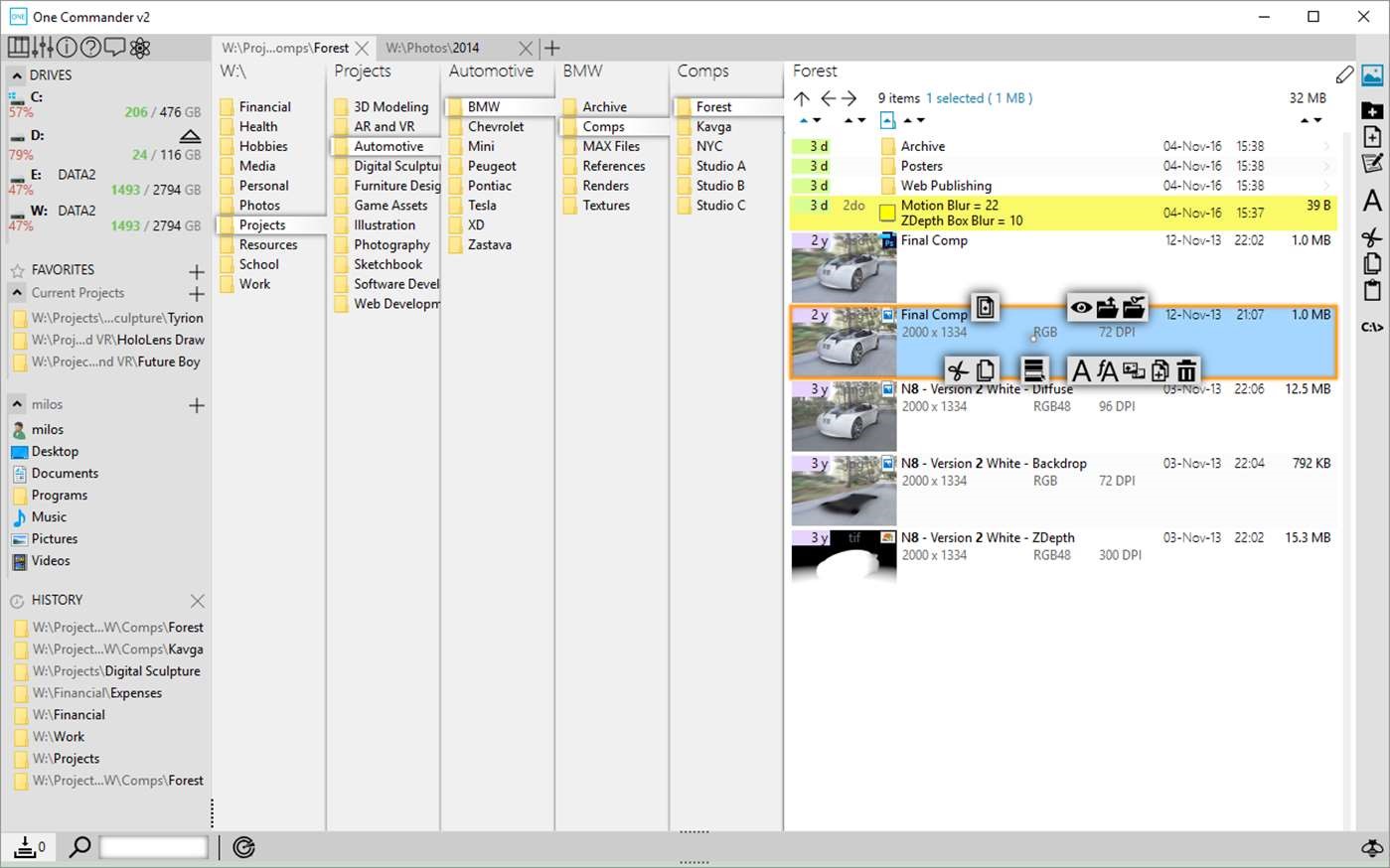 Скриншот 5 программы One Commander