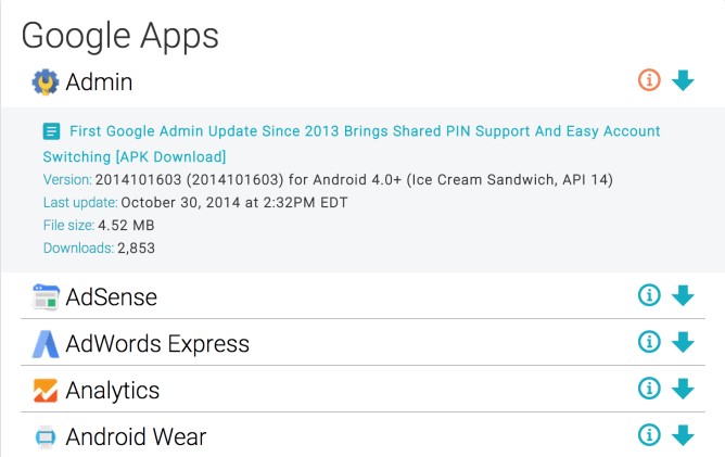 Скриншот 3 программы APKMirror