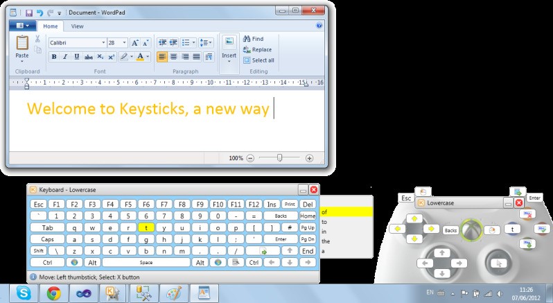 Скриншот 4 программы Keysticks