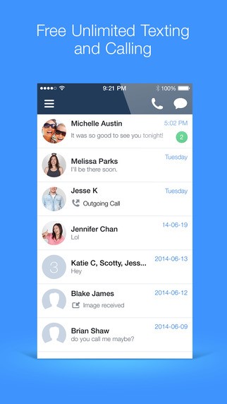 Скриншот 5 программы TextNow
