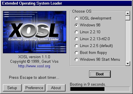 Скриншот 4 программы Extended Operating System Loader