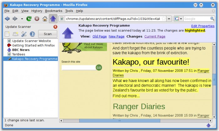 Скриншот 3 программы Update Scanner