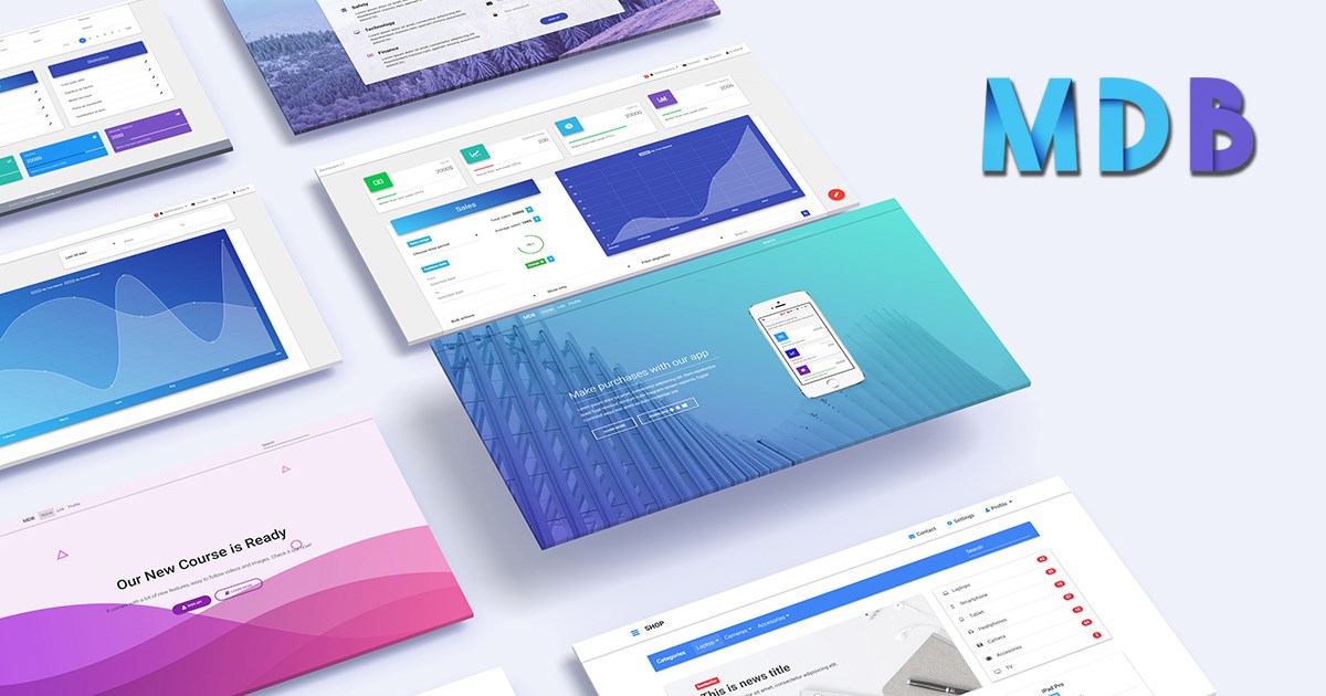 Скриншот 3 программы Material Design for Bootstrap 4