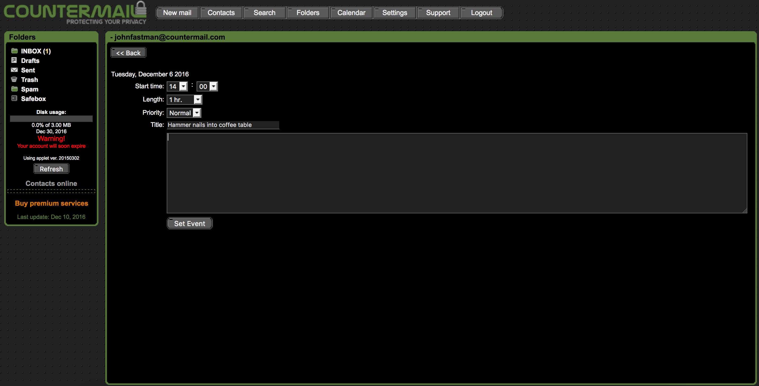 Скриншот 5 программы CounterMail