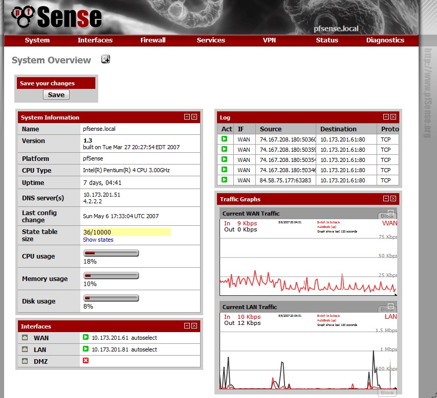 Скриншот 5 программы pfSense
