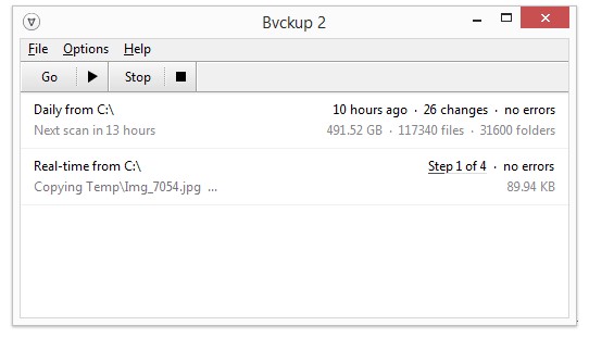 Скриншот 6 программы Bvckup 2
