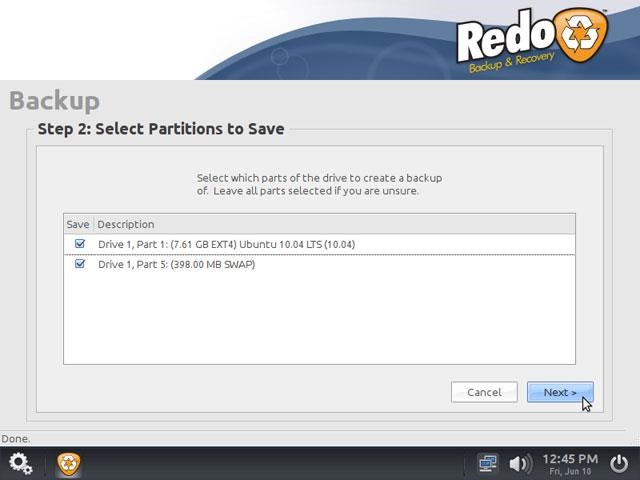 Скриншот 5 программы Redo Backup and Recovery