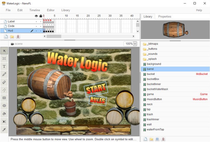 Скриншот 2 программы NanoFL Editor