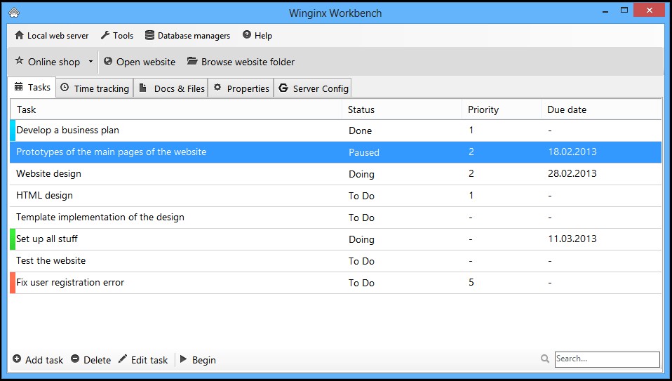 Скриншот 4 программы Winginx