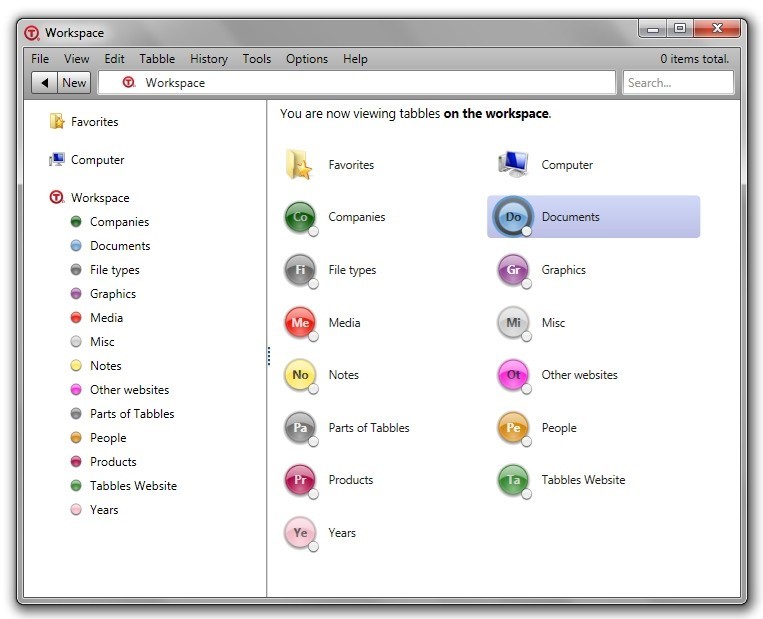 Скриншот 4 программы Tabbles