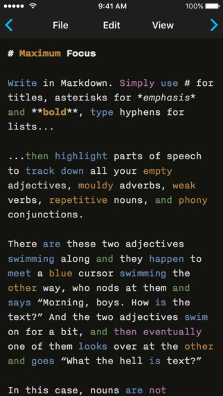 Скриншот 5 программы iA Writer
