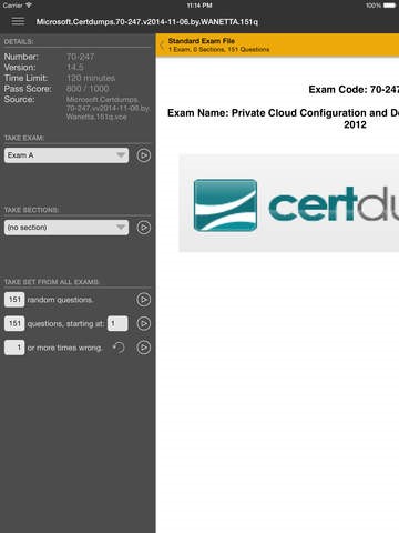 Скриншот 5 программы A+ VCE