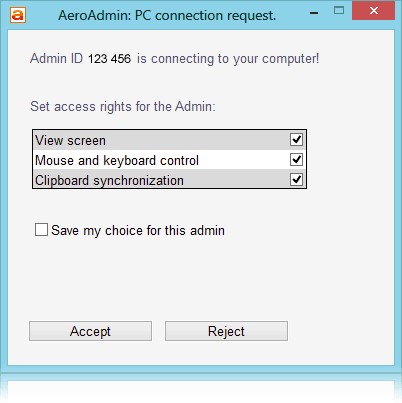 Скриншот 2 программы Aeroadmin
