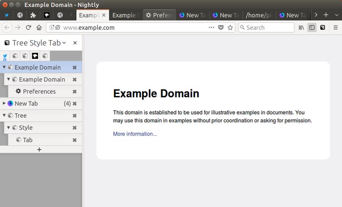 Скриншот 5 программы Tree Style Tab