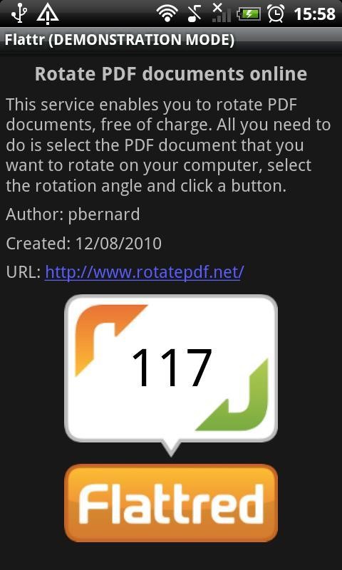 Скриншот 3 программы Flattr