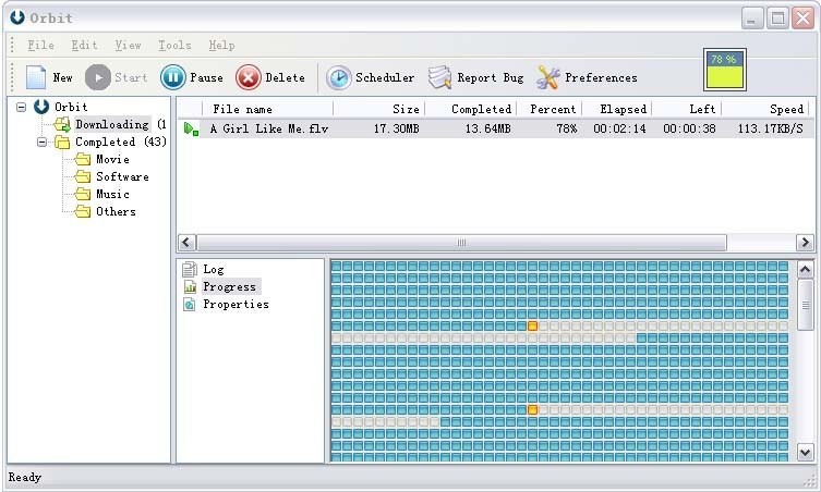 Скриншот 2 программы Orbit Downloader