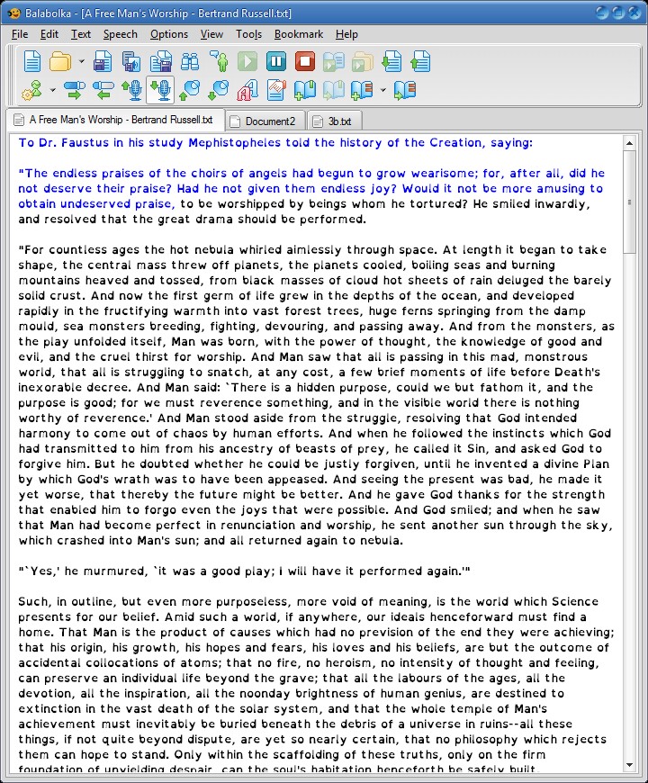 Скриншот 2 программы Balabolka