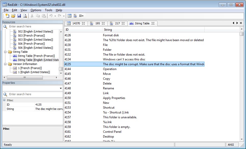 Скриншот 5 программы ResEdit