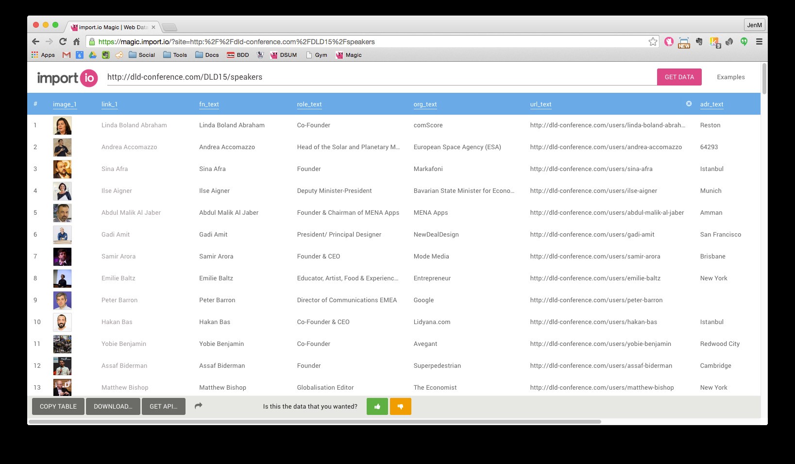 Скриншот 4 программы import.io