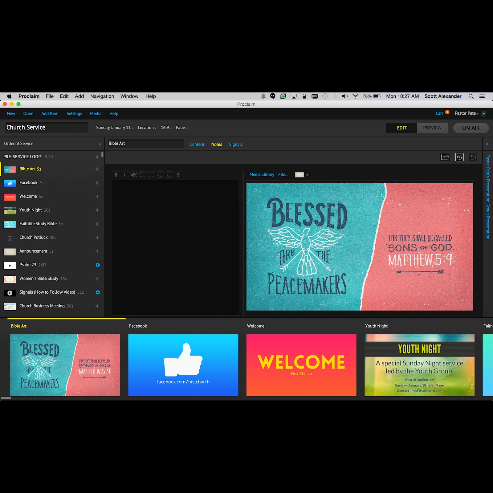 Скриншот 5 программы Faithlife Proclaim
