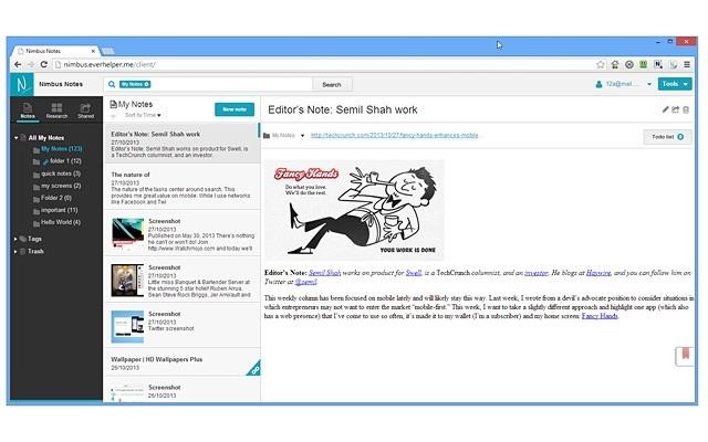 Скриншот 6 программы Nimbus Note