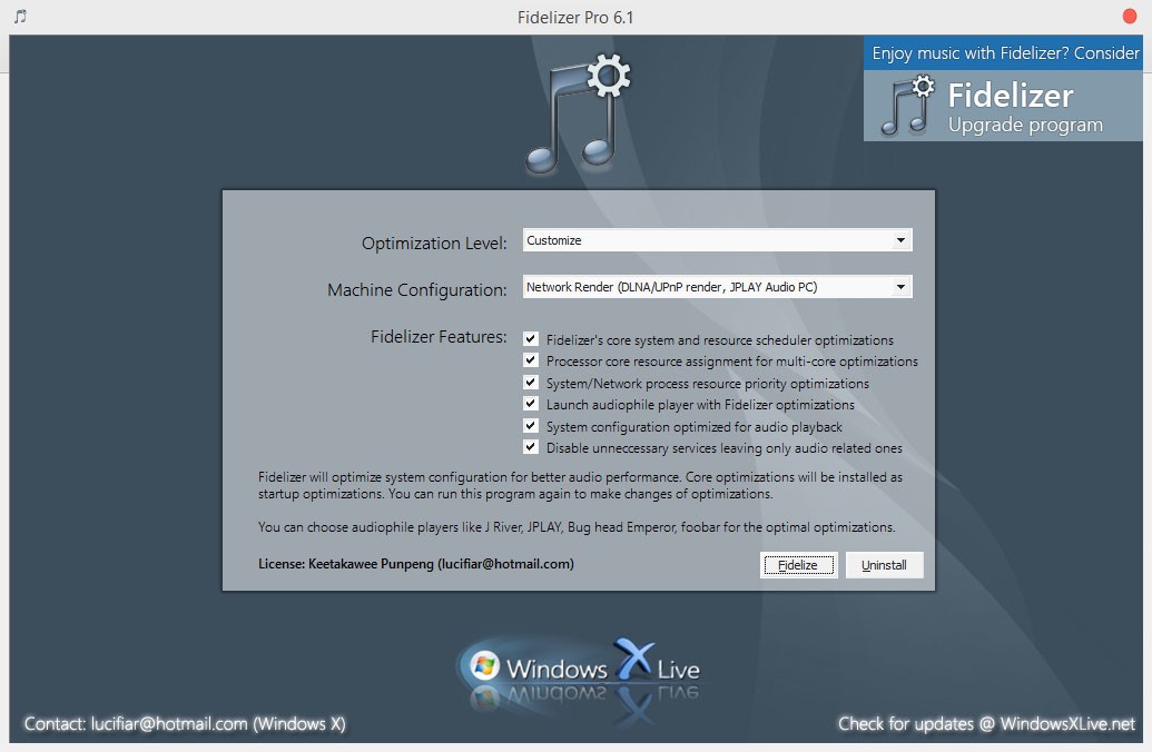 Скриншот 2 программы Fidelizer