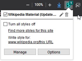Скриншот 2 программы Stylus - User Styles Manager