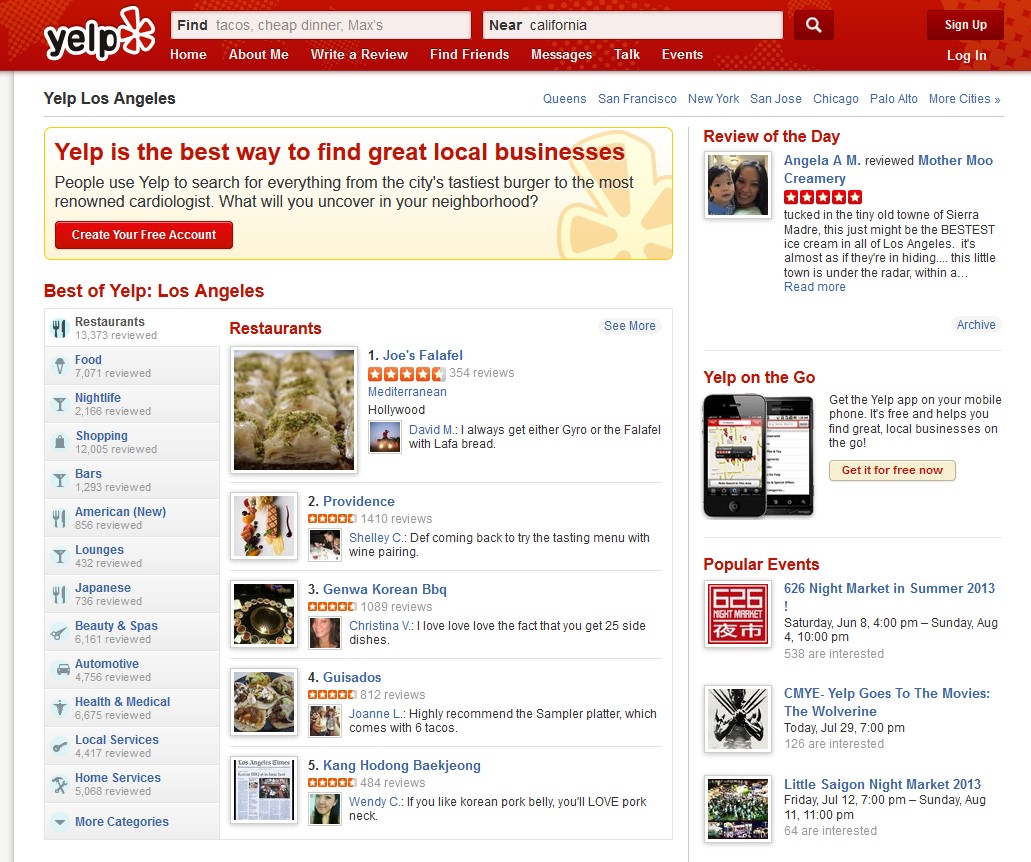 Скриншот 6 программы Yelp