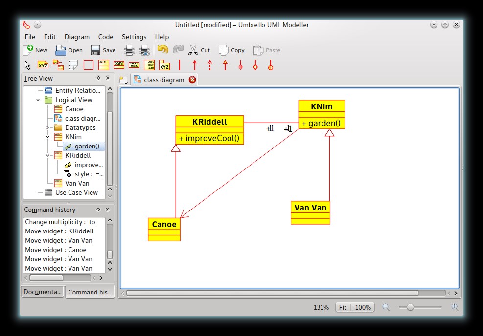 Скриншот 3 программы Umbrello